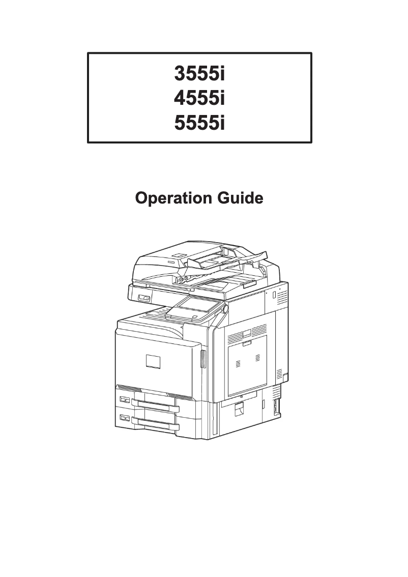 Page n°1 - Manuel utilisateur Utax 5555i