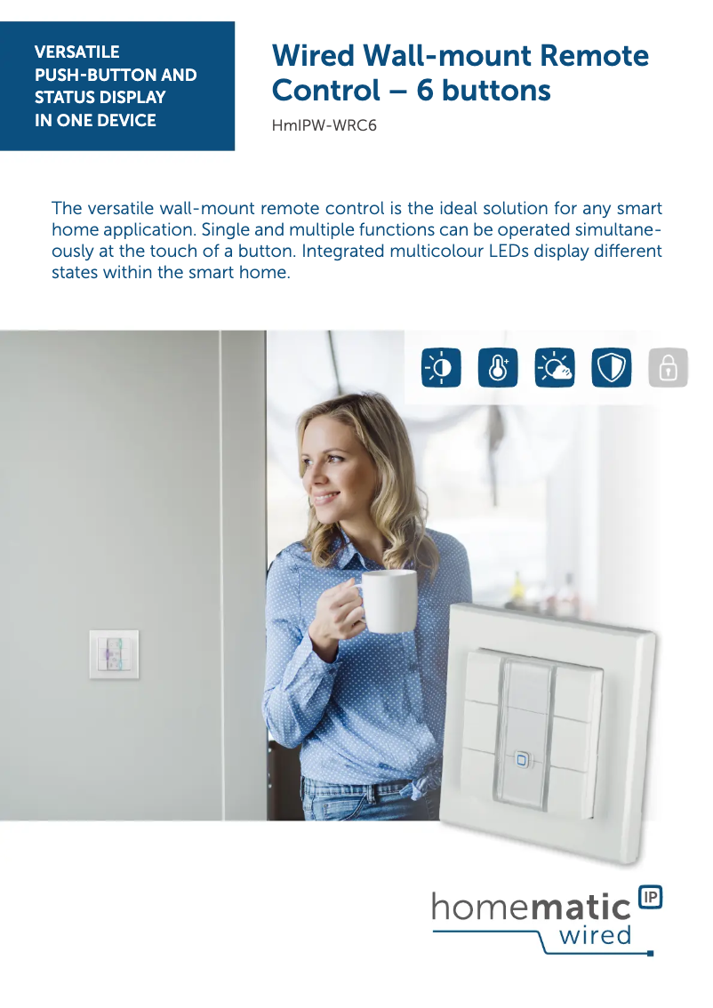 Page n°1 - Fiche technique Homematic IP HMIPW-WRC6