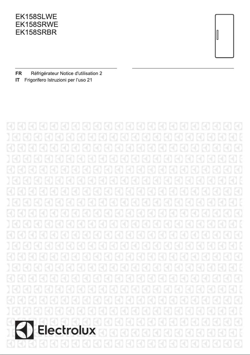 Página 1 del manual Manual de usuario Electrolux EK158SLWE