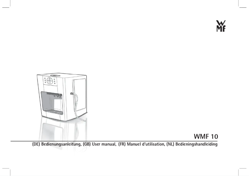Page 1 de la notice Manuel utilisateur WMF 10