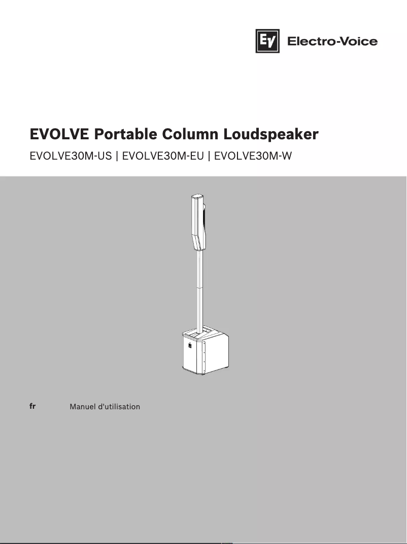 Image de la première page du manuel de l'appareil EVOLVE30M-EU