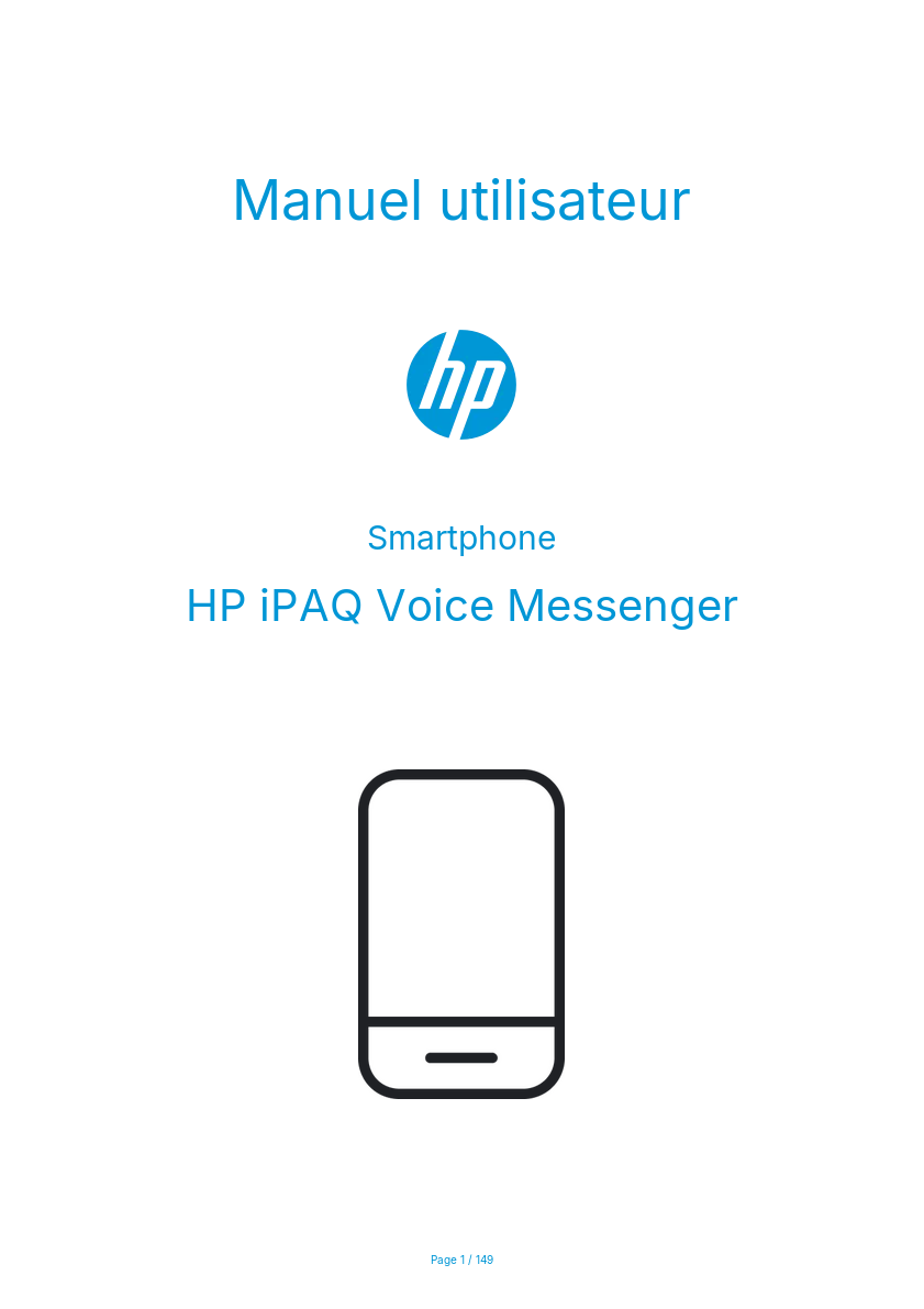 Page n°1 - Manuel utilisateur HP iPAQ Voice Messenger