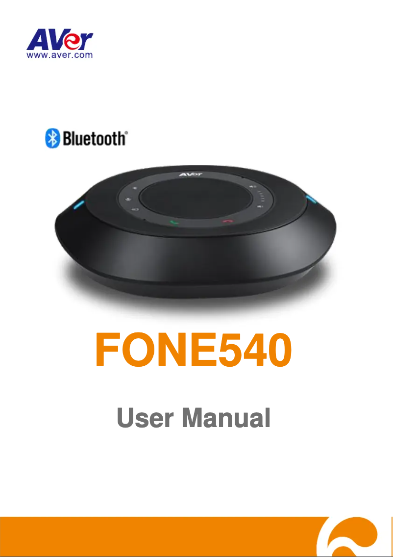 Page 1 de la notice Manuel utilisateur AVer FONE540
