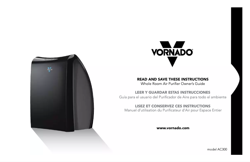 Page n°1 - Manuel utilisateur Vornado AC 300