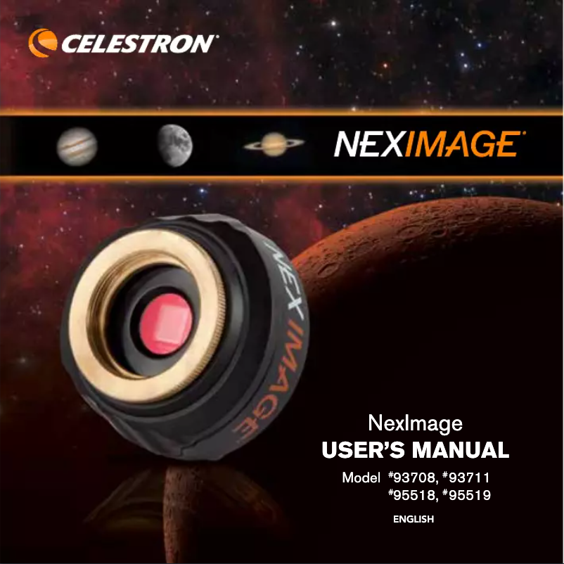 Imagen de la primera página del manual del dispositivo Neximage 10 Solar System Color Imager