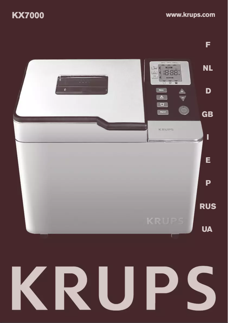 Page n°1 - Manuel utilisateur Krups Expert KX7000
