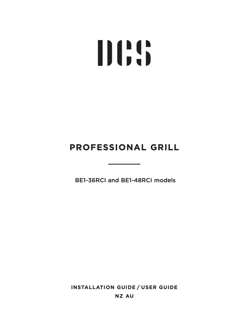 Page n°1 - Manuel utilisateur DCS BE1-48RCI-N