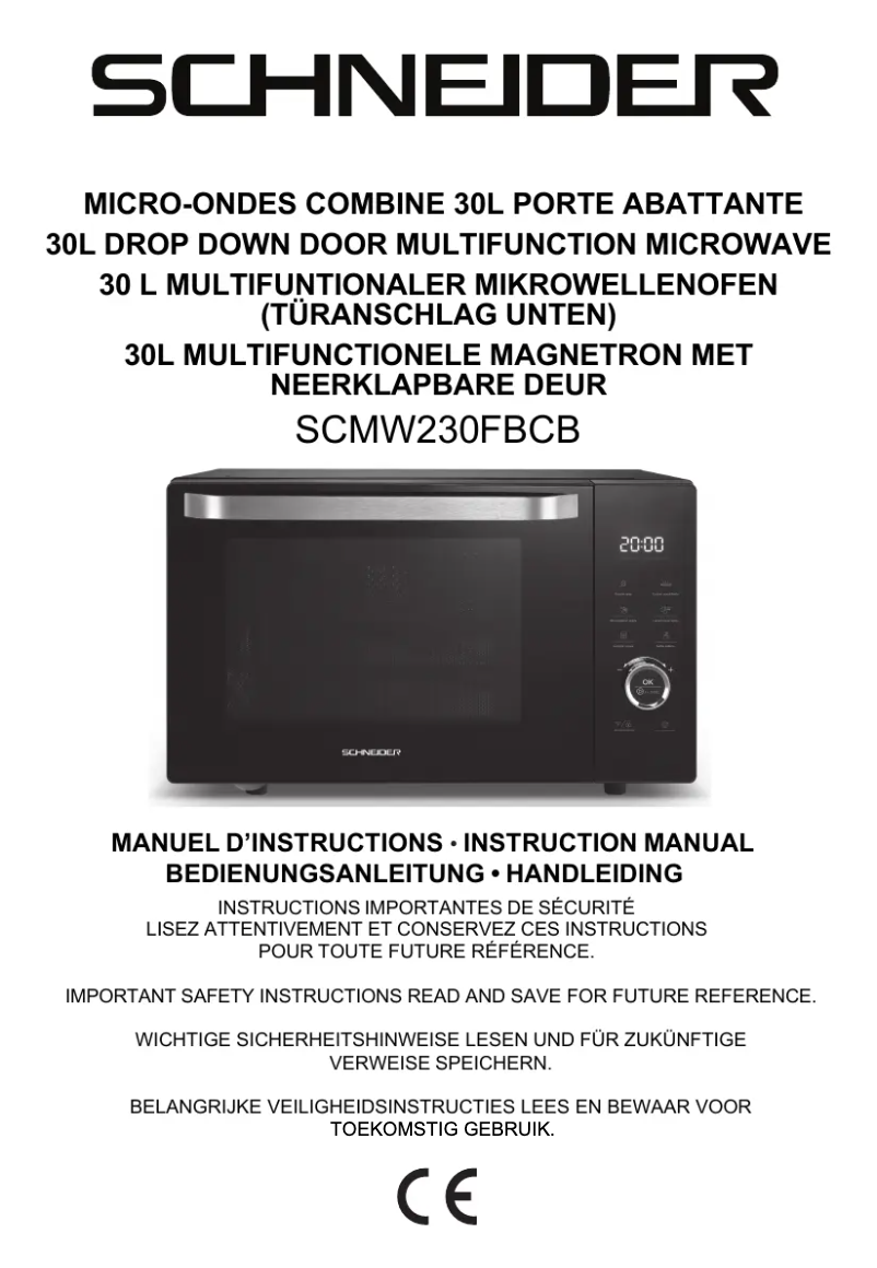 Page 1 de la notice Manuel utilisateur Schneider SCMW230FBCB