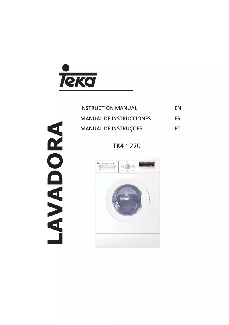 Page n°1 - Manuel utilisateur Teka TK4 1270 SS