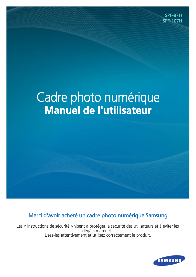 Page n°1 - Manuel utilisateur Samsung SPF-107H