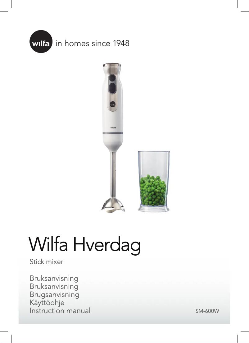 Página 1 del manual Manual de usuario Wilfa Hverdag SM-600W