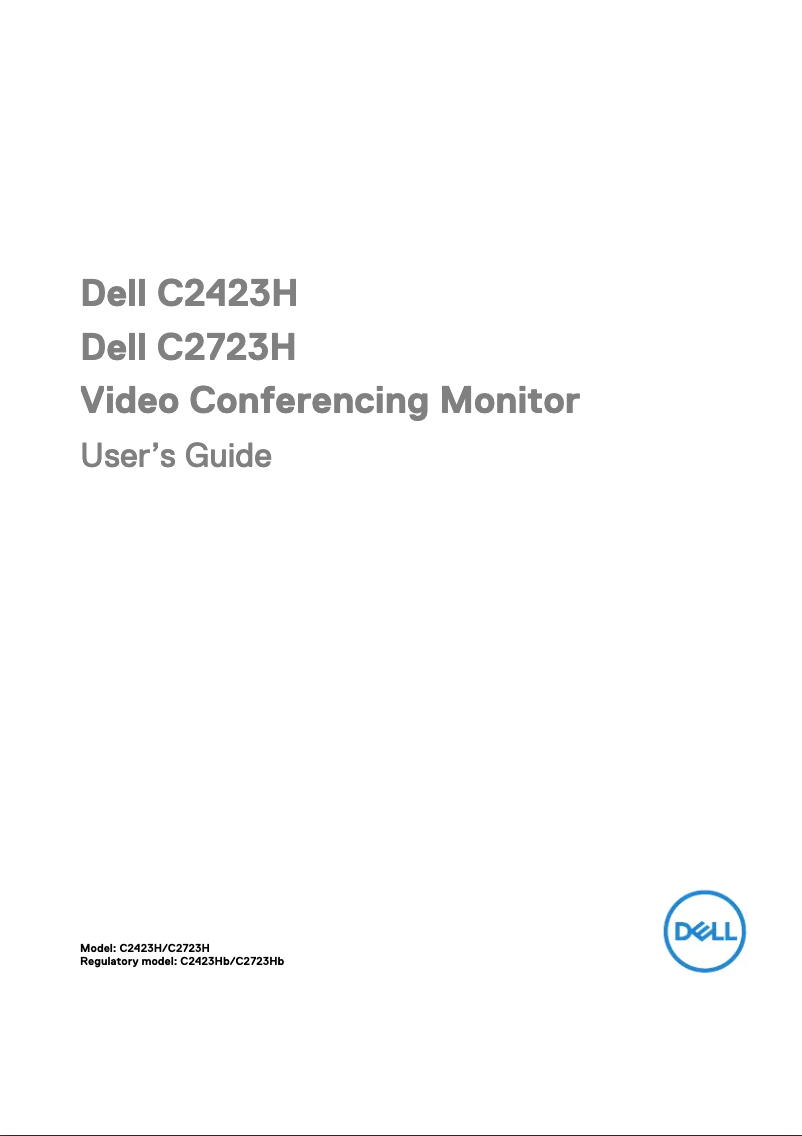 Image de la première page du manuel de l'appareil C2723H