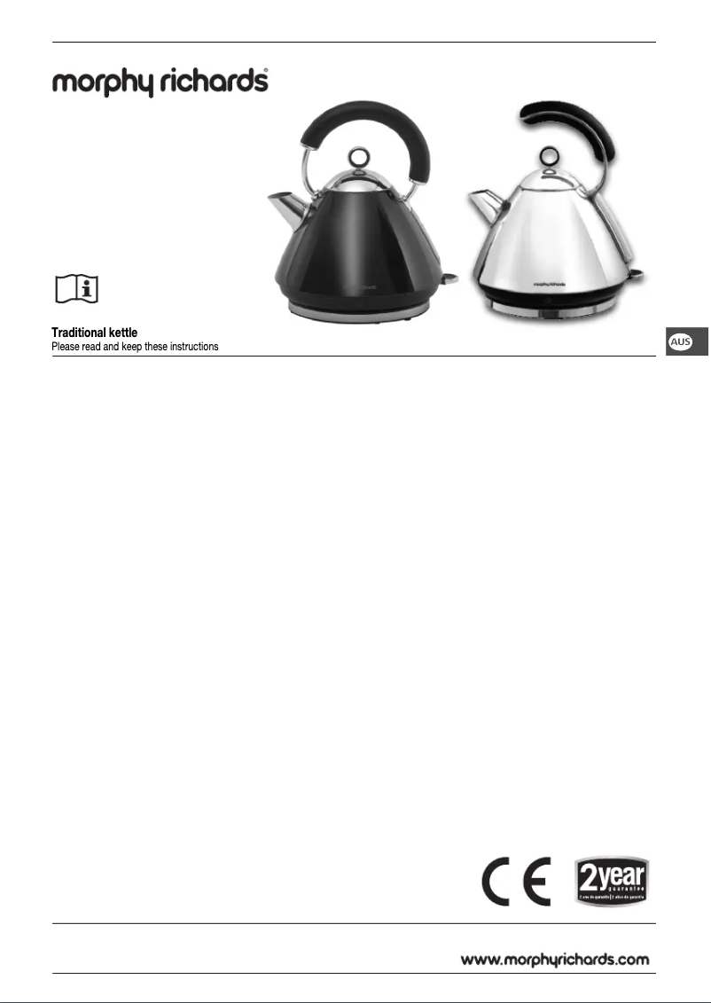 Página 1 del manual Manual de usuario Morphy Richards Kettle 43855