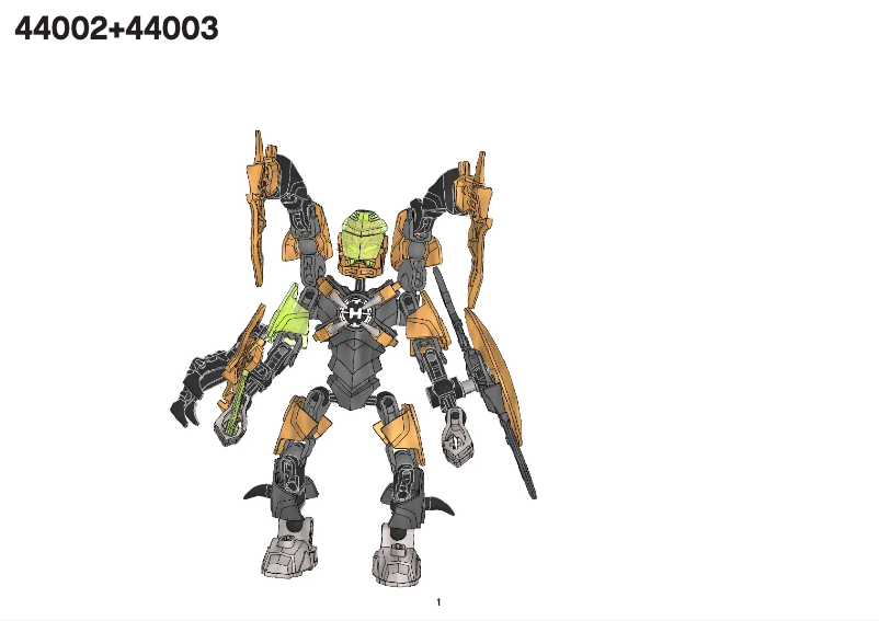 Page n°1 - Manuel utilisateur Lego SCAROX