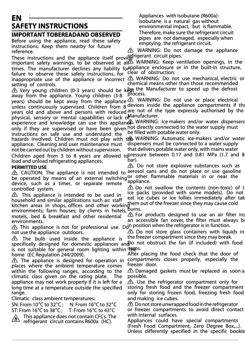 Image de la première page du manuel de l'appareil SB 18012