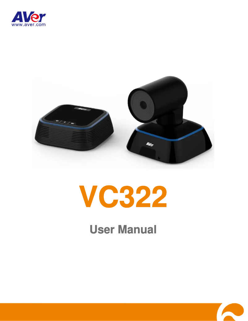 Page 1 de la notice Manuel utilisateur AVer VC322