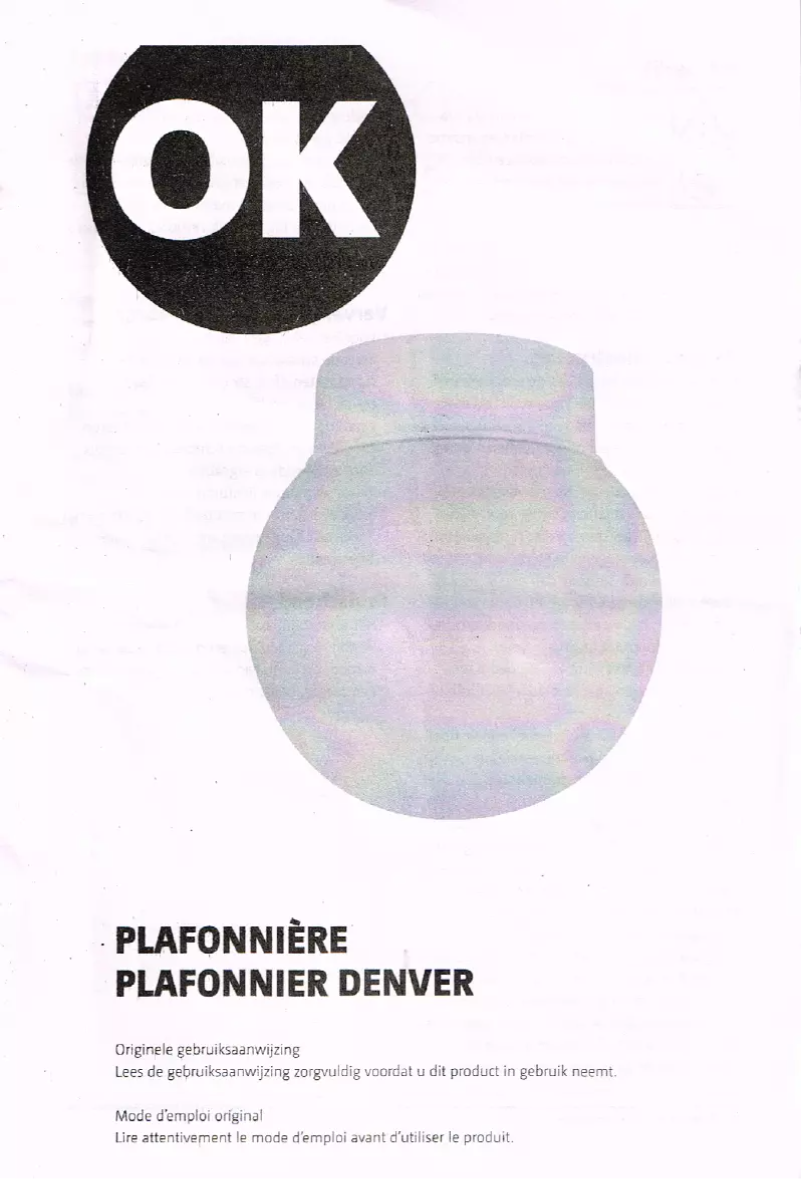 Página 1 del manual Manual de usuario OK Denver (551549)