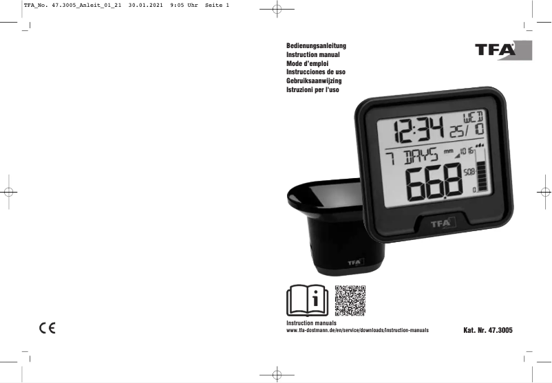 Imagen de la primera página del manual del dispositivo Drop 47.3005.01