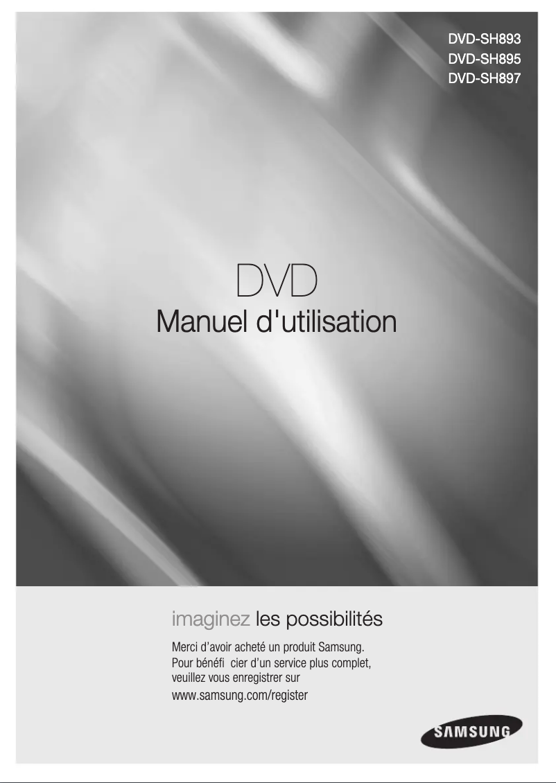 Image de la première page du manuel de l'appareil DVD-SH893