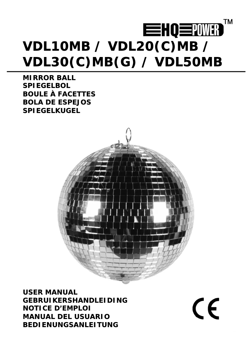 Page 1 de la notice Manuel utilisateur HQ Power VDL20CMB