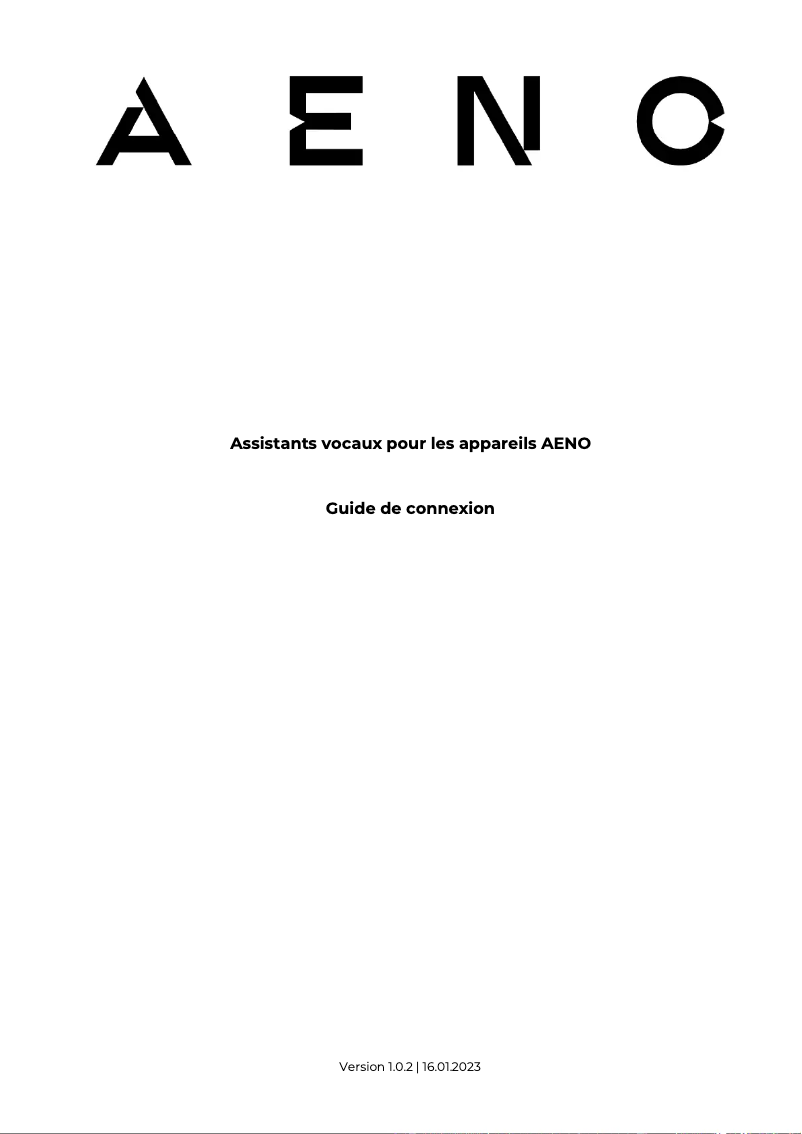 Page 1 de la notice Manuel utilisateur AENO AP2S