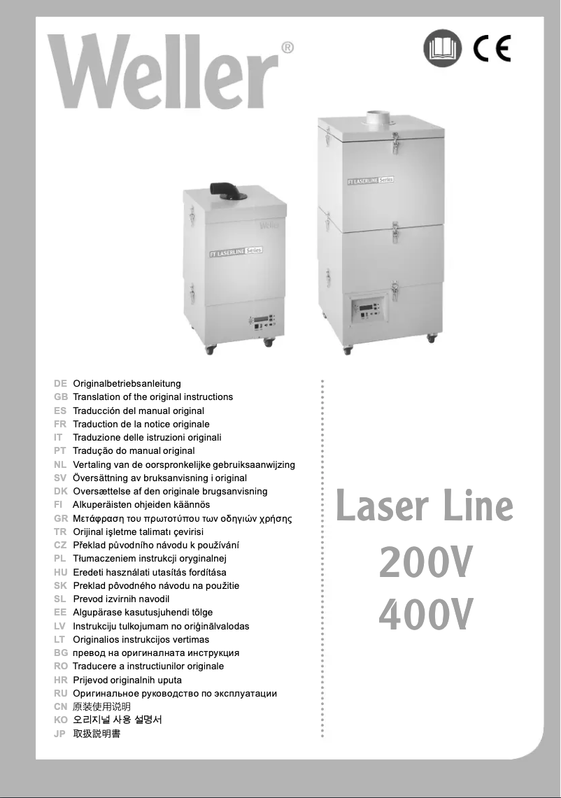 Page 1 de la notice Manuel utilisateur Weller Laser Line LL 400V