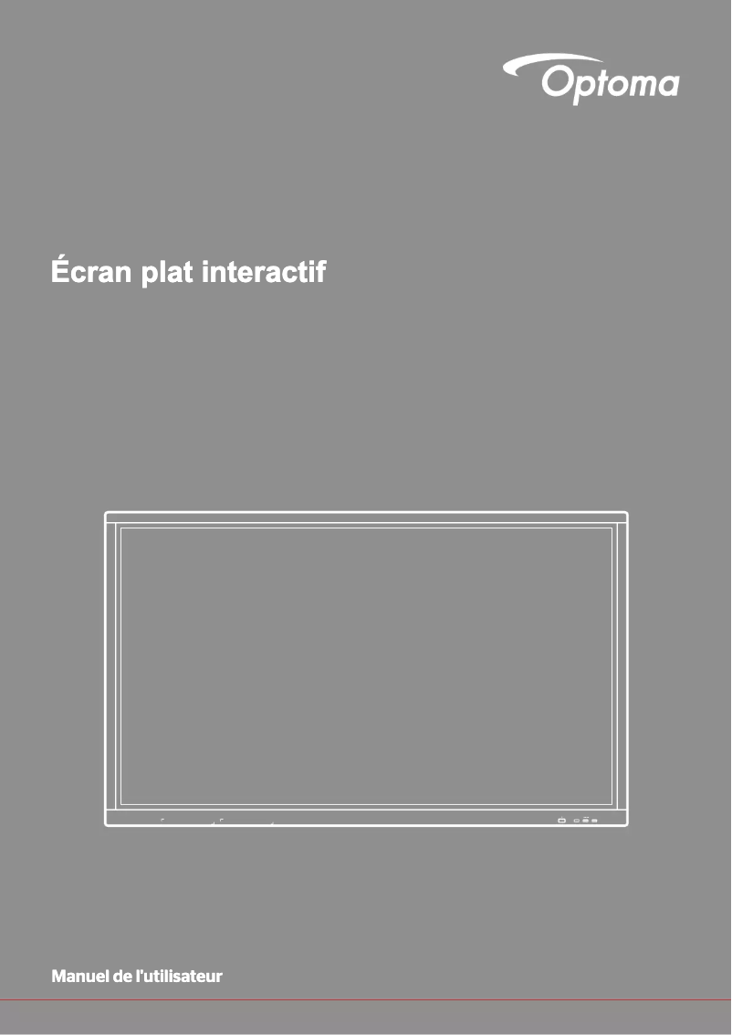 Page 1 de la notice Manuel utilisateur Optoma OP751RKe