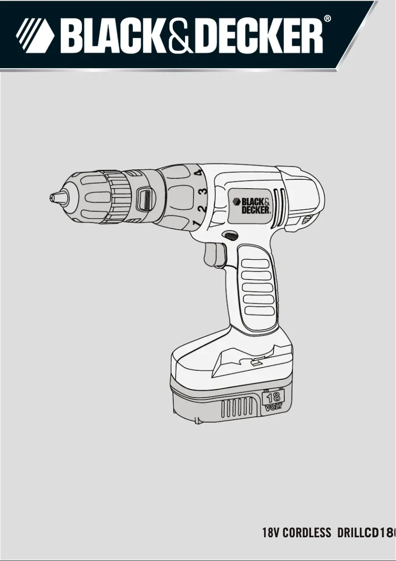 Página 1 del manual Manual de usuario Black & Decker CD18QC