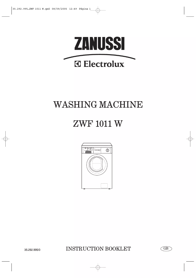 Página 1 del manual Manual de usuario Zanussi-Electrolux ZWF 1011 W