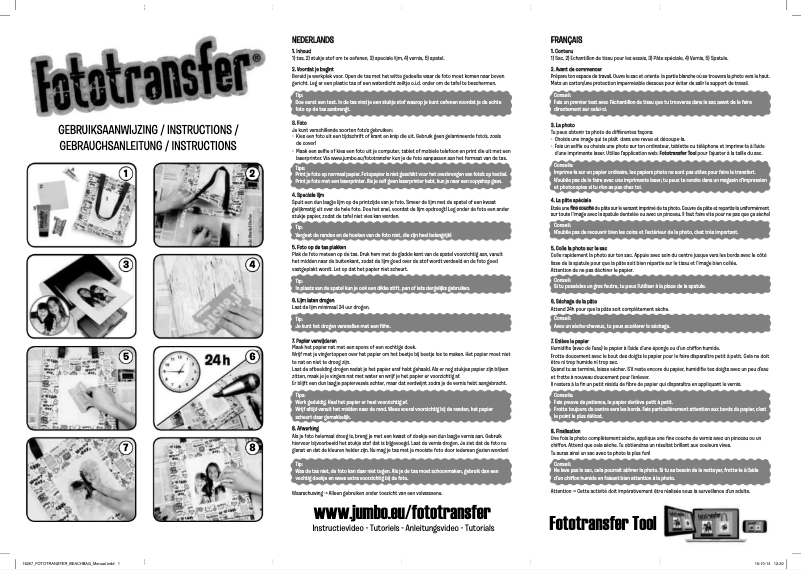 Page n°1 - Manuel utilisateur Jumbo Fototransfer - Beach Bag