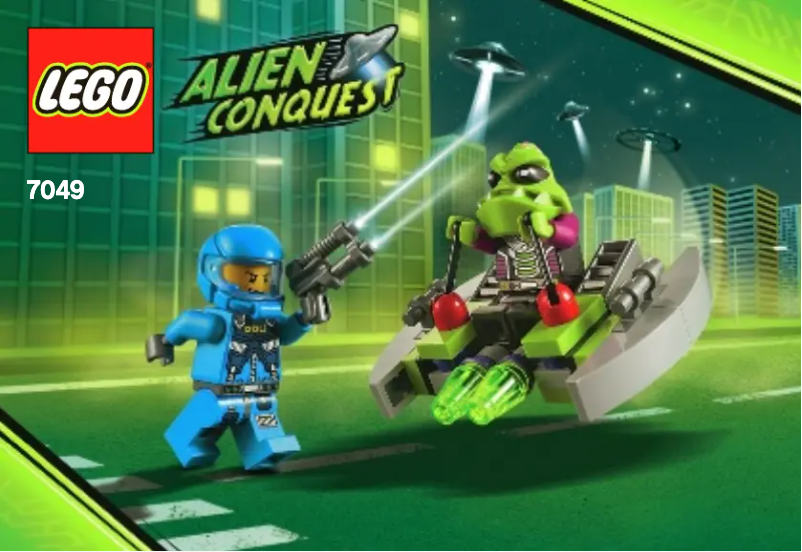 Page 1 de la notice Manuel utilisateur Lego Alien Conquest 7049