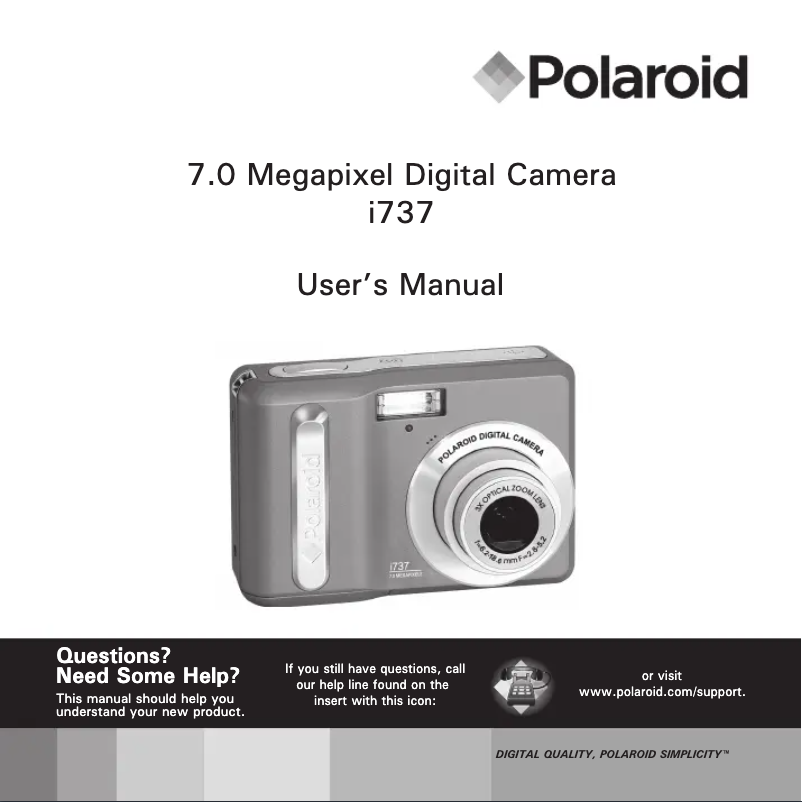 Image de la première page du manuel de l'appareil i737