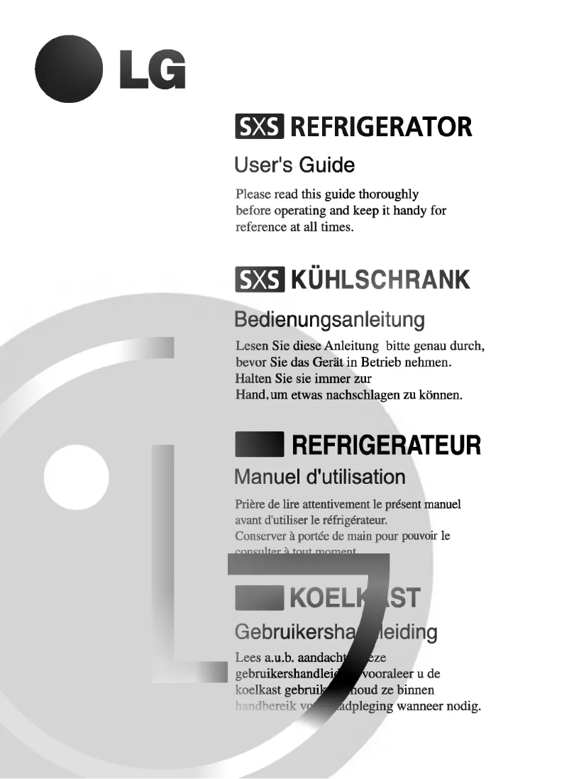 Image de la première page du manuel de l'appareil GR-L217ATKA