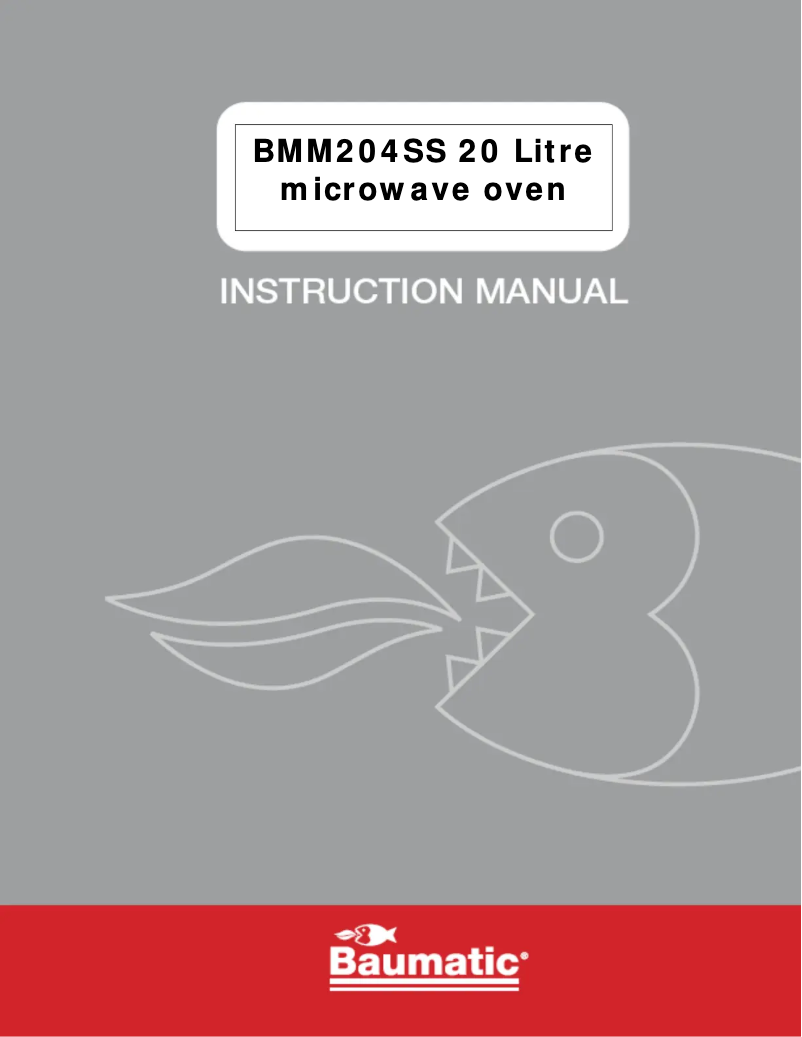 Página 1 del manual Manual de usuario Baumatic BMM204SS