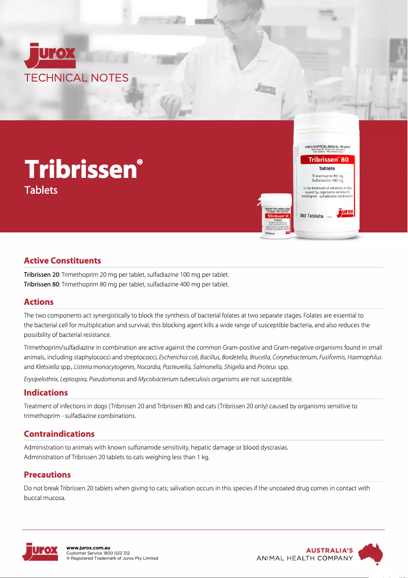 Page n°1 - Manuel utilisateur Jurox Tribrissen