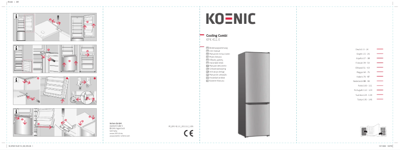 Page 1 de la notice Manuel utilisateur Koenic KFK 411 E