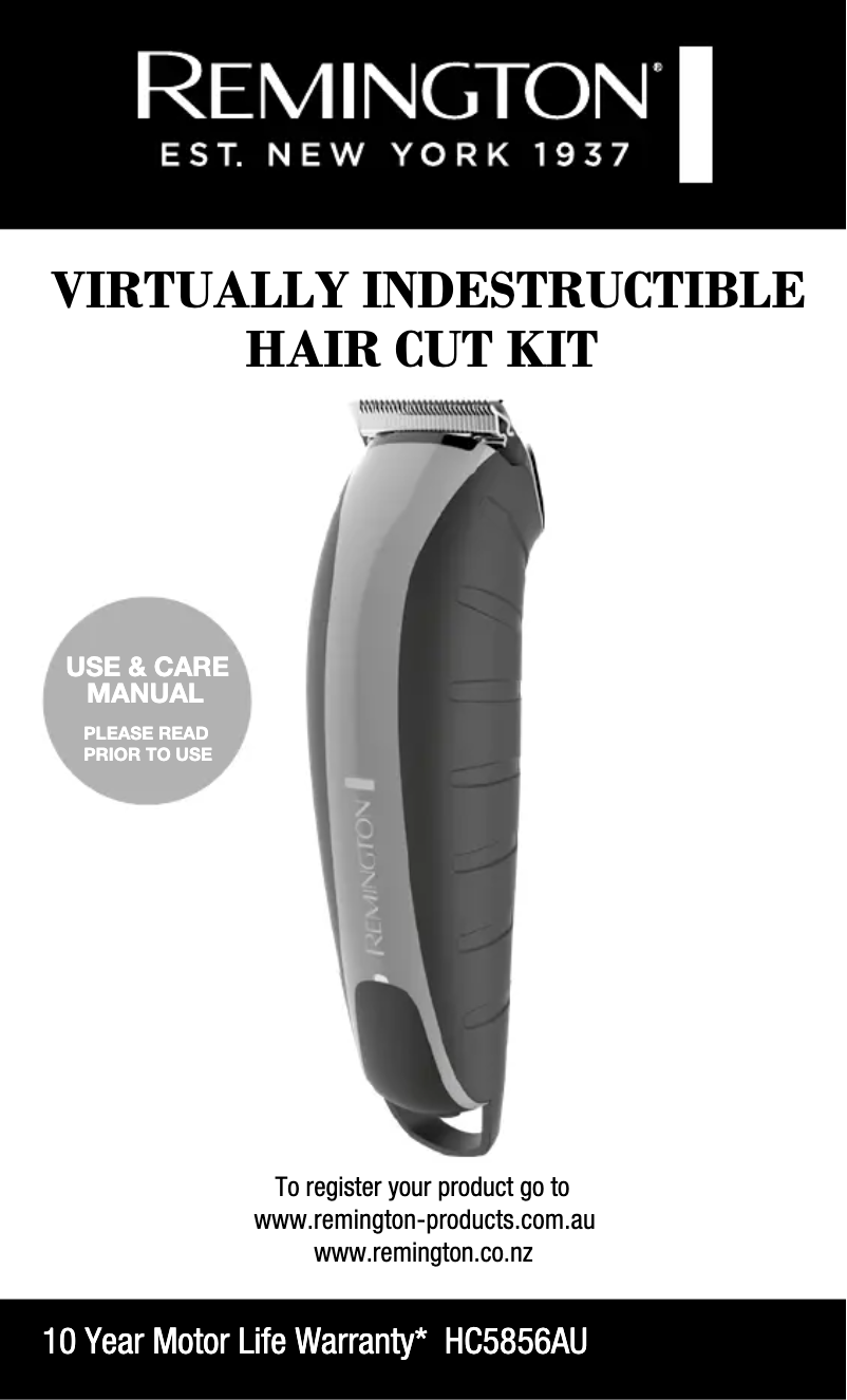 Image de la première page du manuel de l'appareil HC5856AU