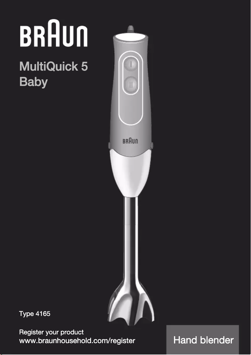 Página 1 del manual Manual de usuario Braun MultiQuick 5 Baby