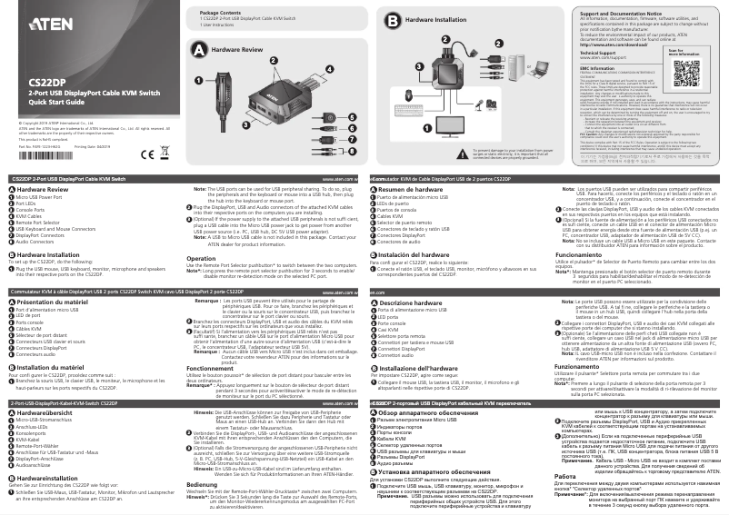 Page n°1 - Manuel utilisateur ATen CS22DP
