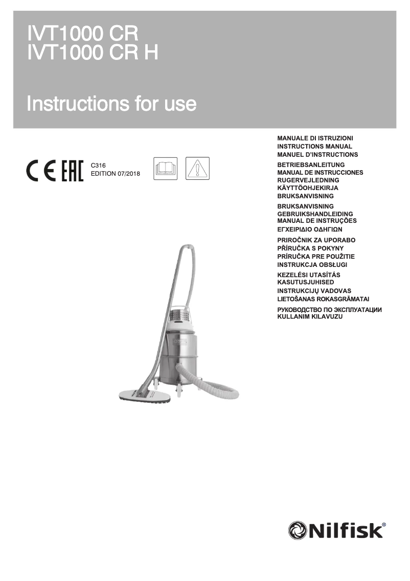 Image de la première page du manuel de l'appareil IVT1000