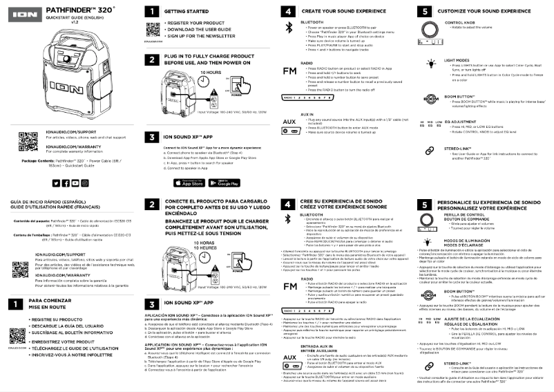Page n°1 - Guide de démarrage rapide ION Pathfinder 320