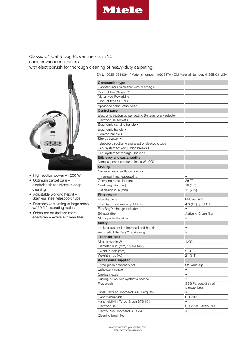 Image de la première page du manuel de l'appareil Classic C1 Cat & Dog