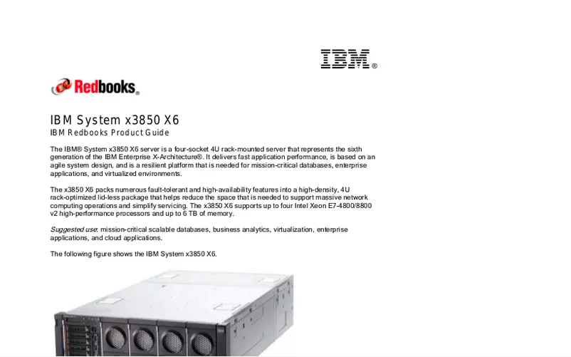Page 1 de la notice Manuel utilisateur IBM System x 3850 X6