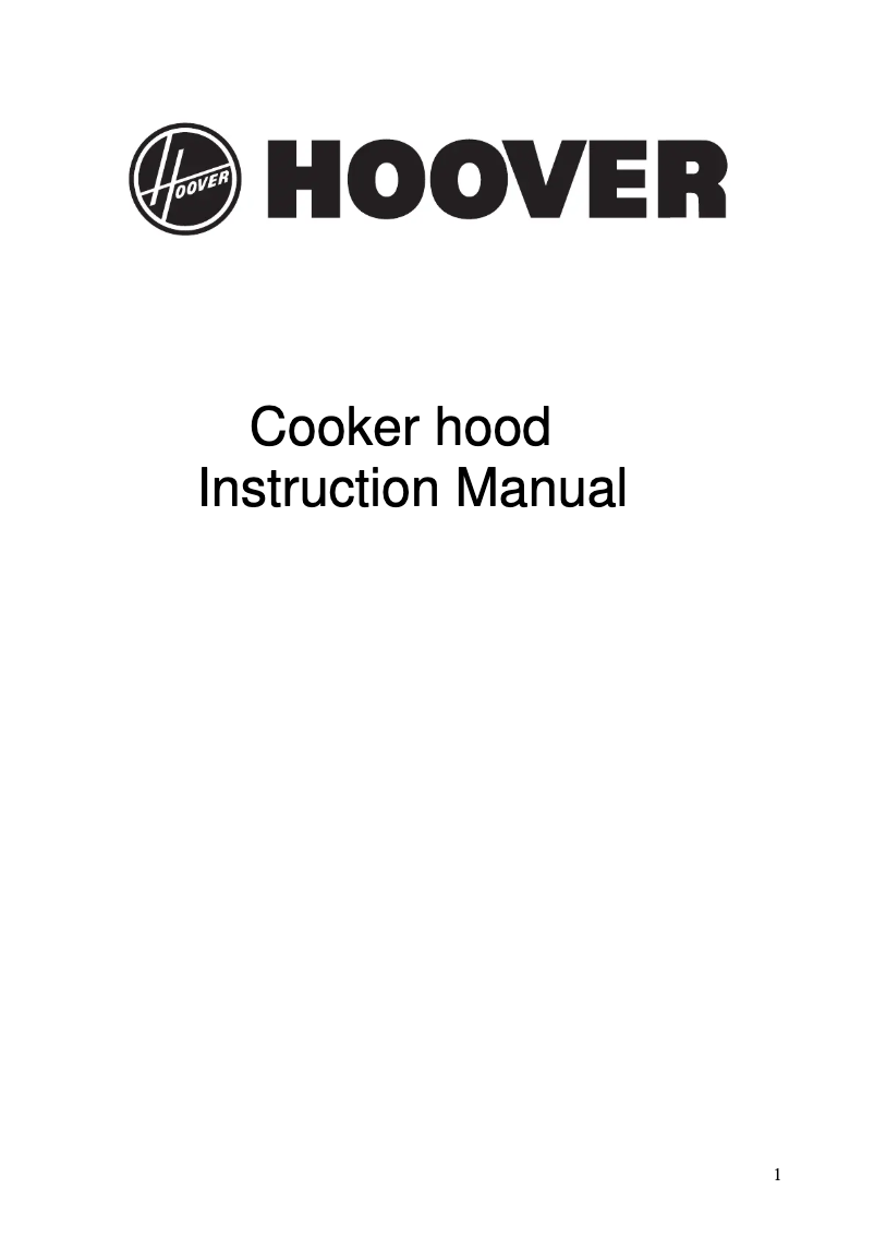 Page n°1 - Manuel utilisateur Hoover HECH616/3X