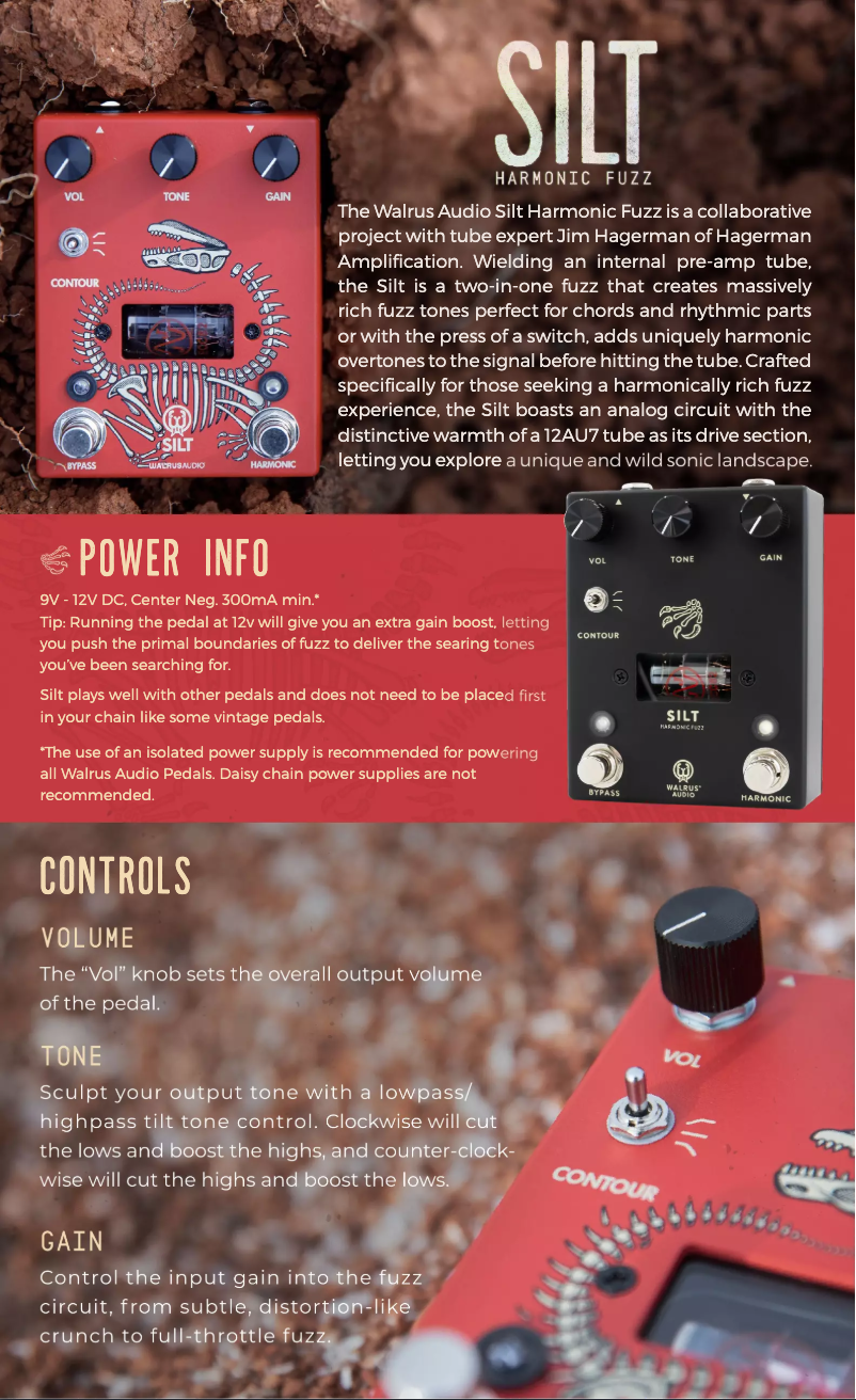 Page n°1 - Manuel utilisateur Walrus Audio Silt