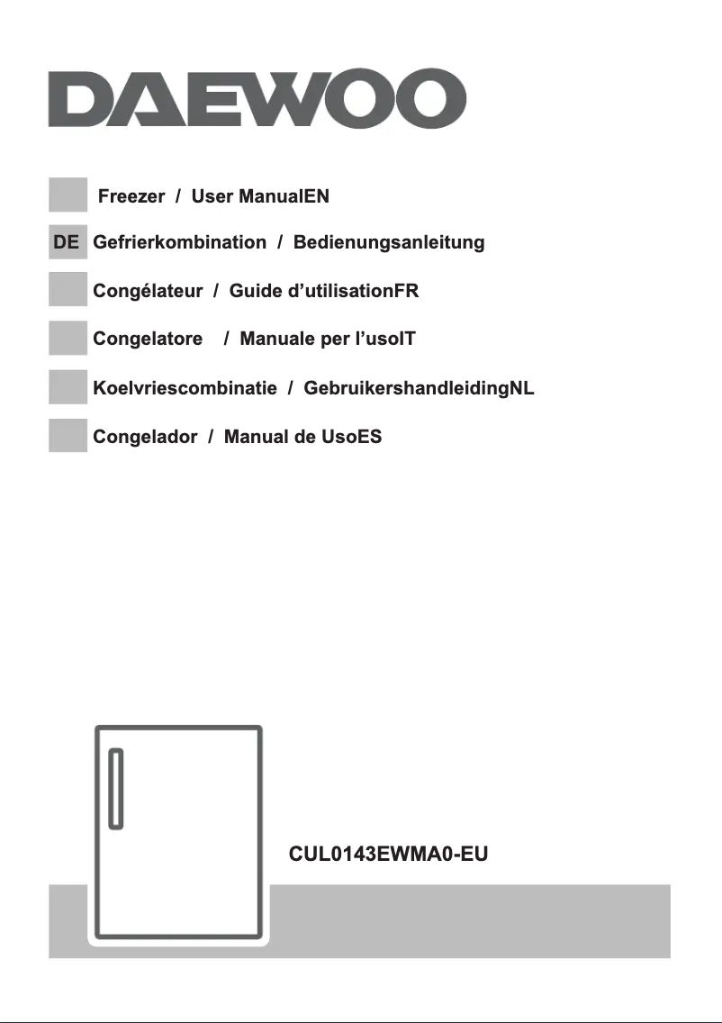Image de la première page du manuel de l'appareil CUL0143EWMA0-EU