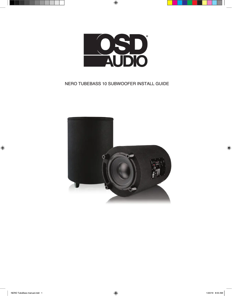 Page n°1 - Manuel utilisateur OSD Audio Nero Tubebass 10