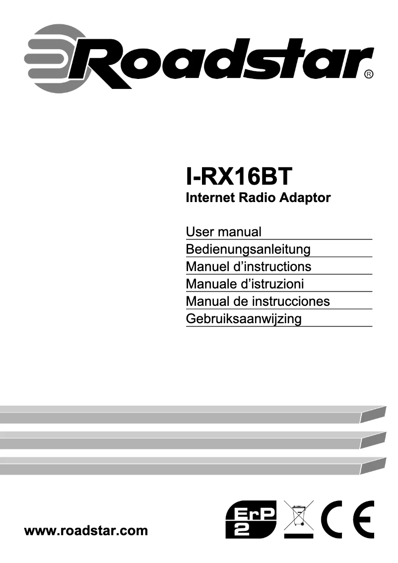 Image de la première page du manuel de l'appareil I-RX16BT