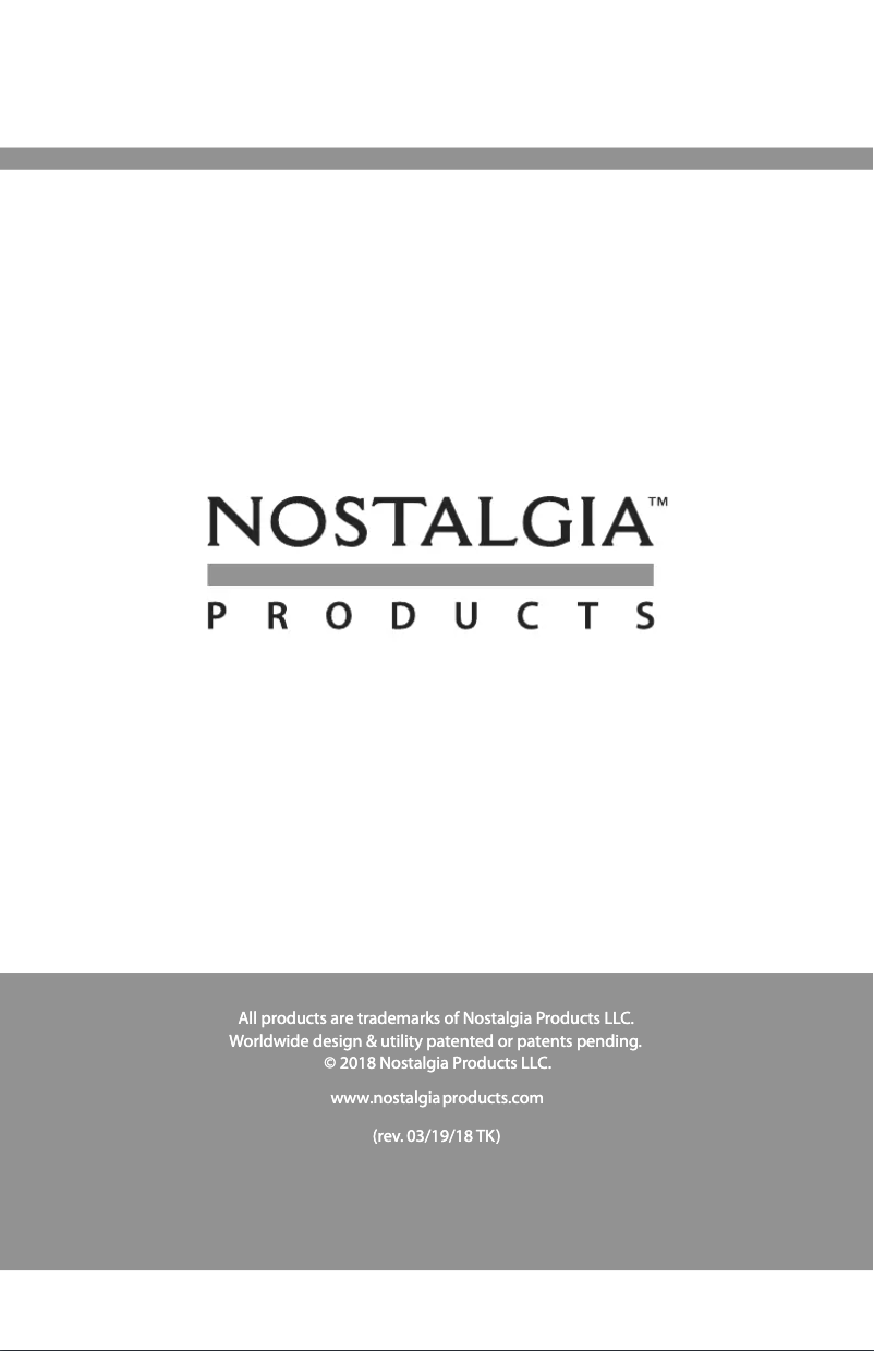 Page 1 de la notice Manuel utilisateur Nostalgia BSET300RETRORED