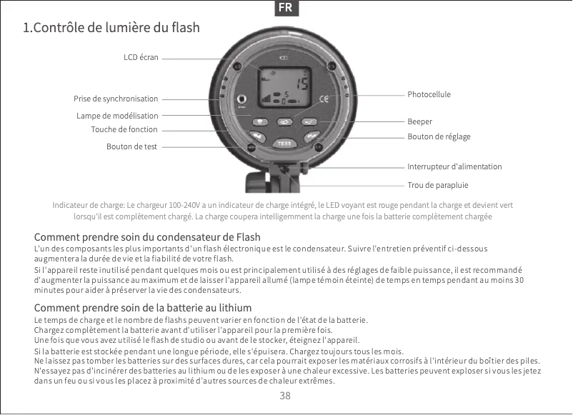 Page 1 de la notice Manuel utilisateur Neewer VISION4